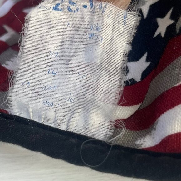 Patriotic American Flag Hood Liner With Warm Fleece Lining - Picture 9 of 9